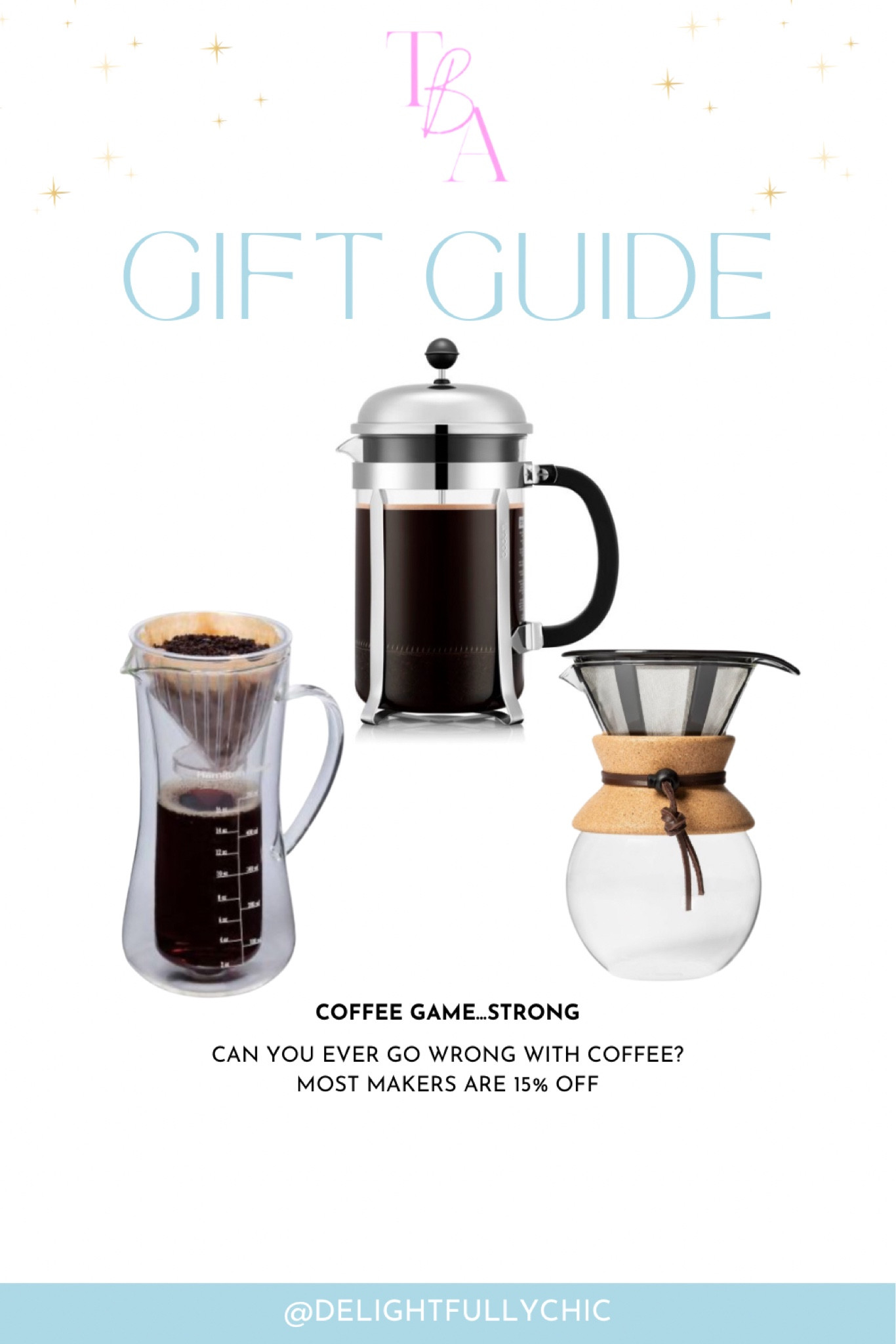 Gift guide 
Last minute gifts 
Coffee maker 

#LTKGiftGuide #LTKHoliday #LTKhome