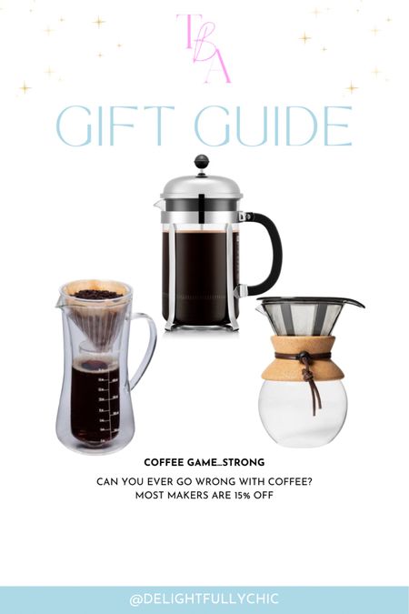 Gift guide 
Last minute gifts 
Coffee maker 

#LTKGiftGuide #LTKHoliday #LTKhome