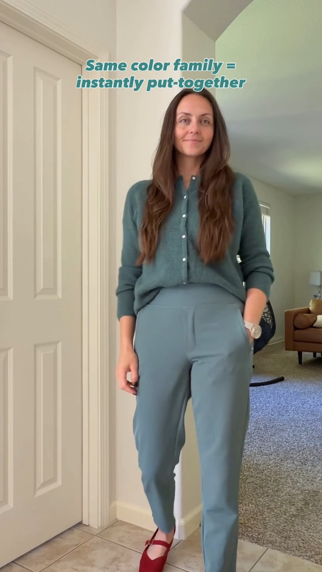 Sézane knitwear or tops plus Athleta pants is my go-to outfit formula that always looks put-together and is comfortable to wear all day long. Athleta pants are very stretchy and don’t wrinkle. Gaspard sweater runs a bit large and tends to stretch out - I got a Small, but XS would probably work well for a tighter fit.

#LTKootd #LTKWorkwear #LTKSeasonal
