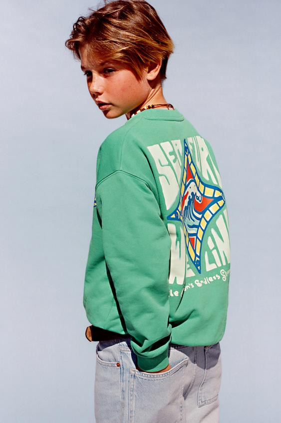SURF PRINT SWEATSHIRT | Zara US
