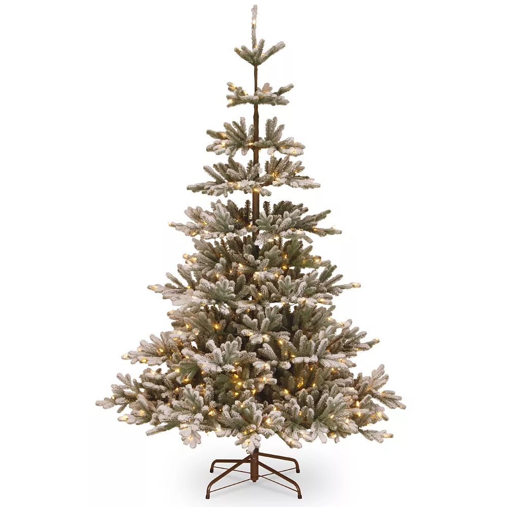 National Tree Company 7.5-ft. Pre-Lit Artificial Snowy Imperial Blue Spruce Christmas Tree | Kohl's