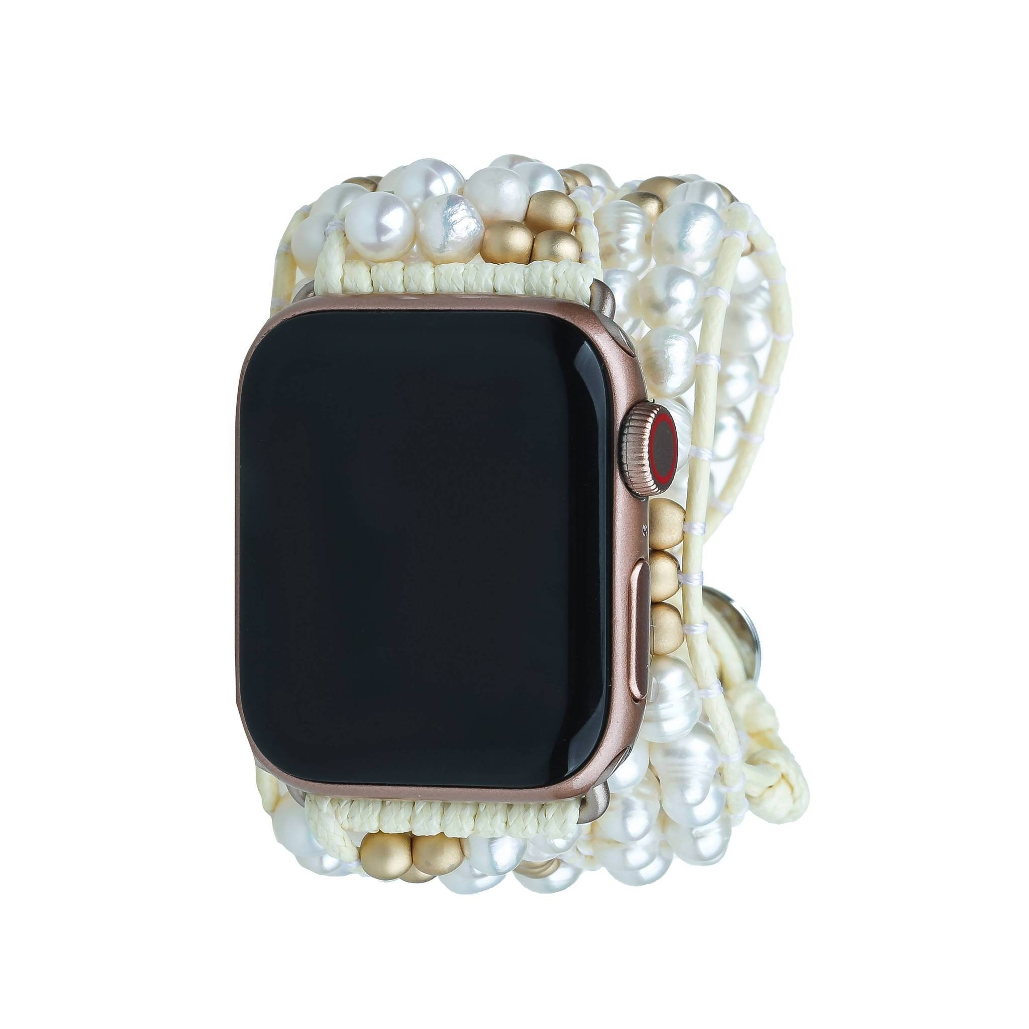 Gold Dorado Miyuki Beads Apple Watch Strap | Victoria Emerson