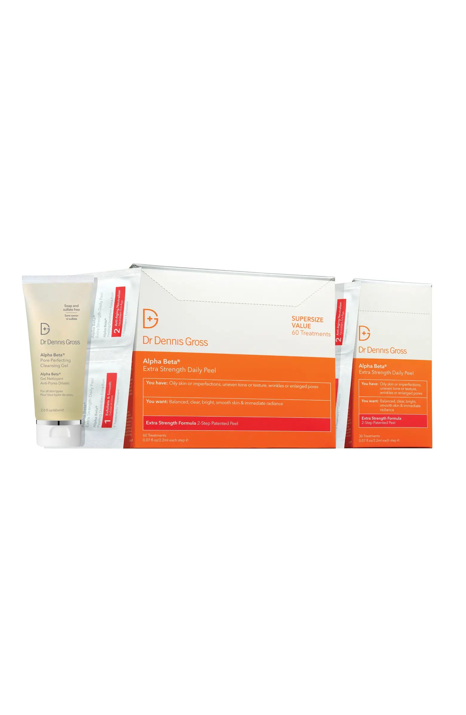 Dr. Dennis Gross Skincare Alpha Beta® Extra Strength Daily Peel Set ($252 Value) | Nordstrom | Nordstrom