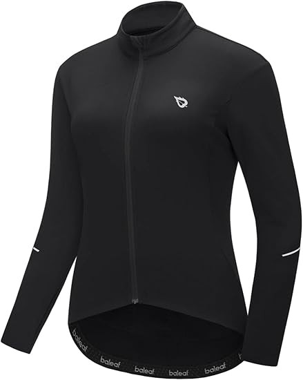 baleaf Women's Thermal Cycling Jersey Long Sleeve Winter 4 Pockets Bike Fleece Jackets Windproof ... | Amazon (US)