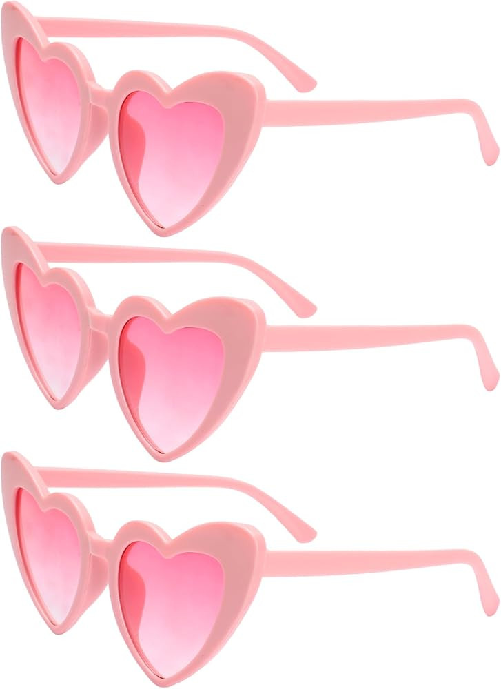 Heart Sunglasses for Women Cat Eye Sunglasses, Valentines Day Accessories, Birthday Bachelorette ... | Amazon (US)