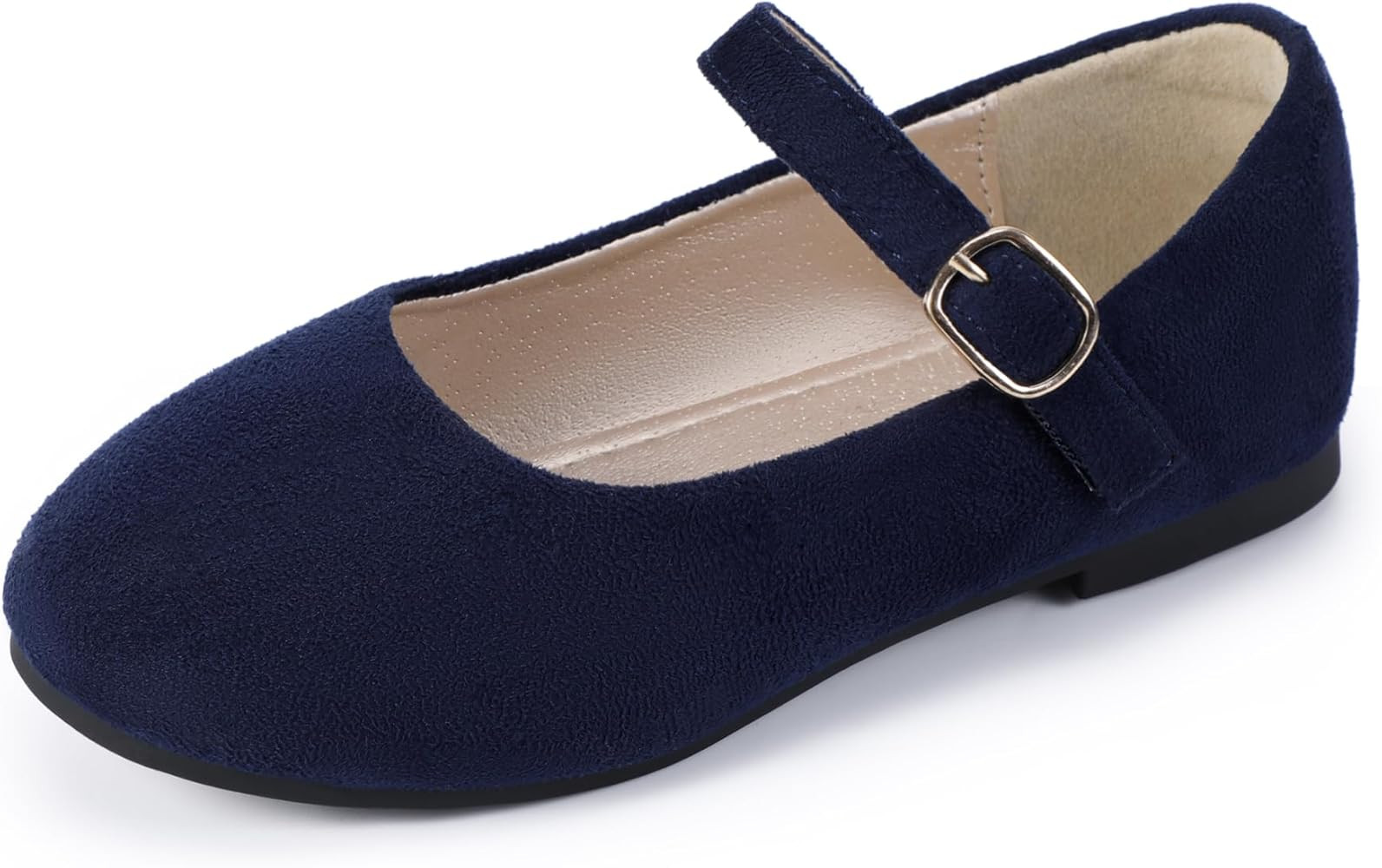 PANDANINJIA Girls Dress Shoes Flower Girl Ballet Pearl Flats Adela Wedding Party School for Toddl... | Amazon (US)