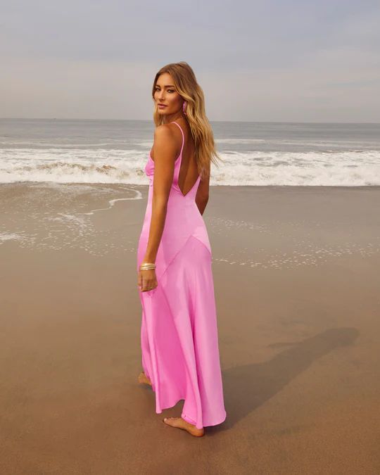 Sommer Slip V-Neck Maxi Dress | VICI Collection