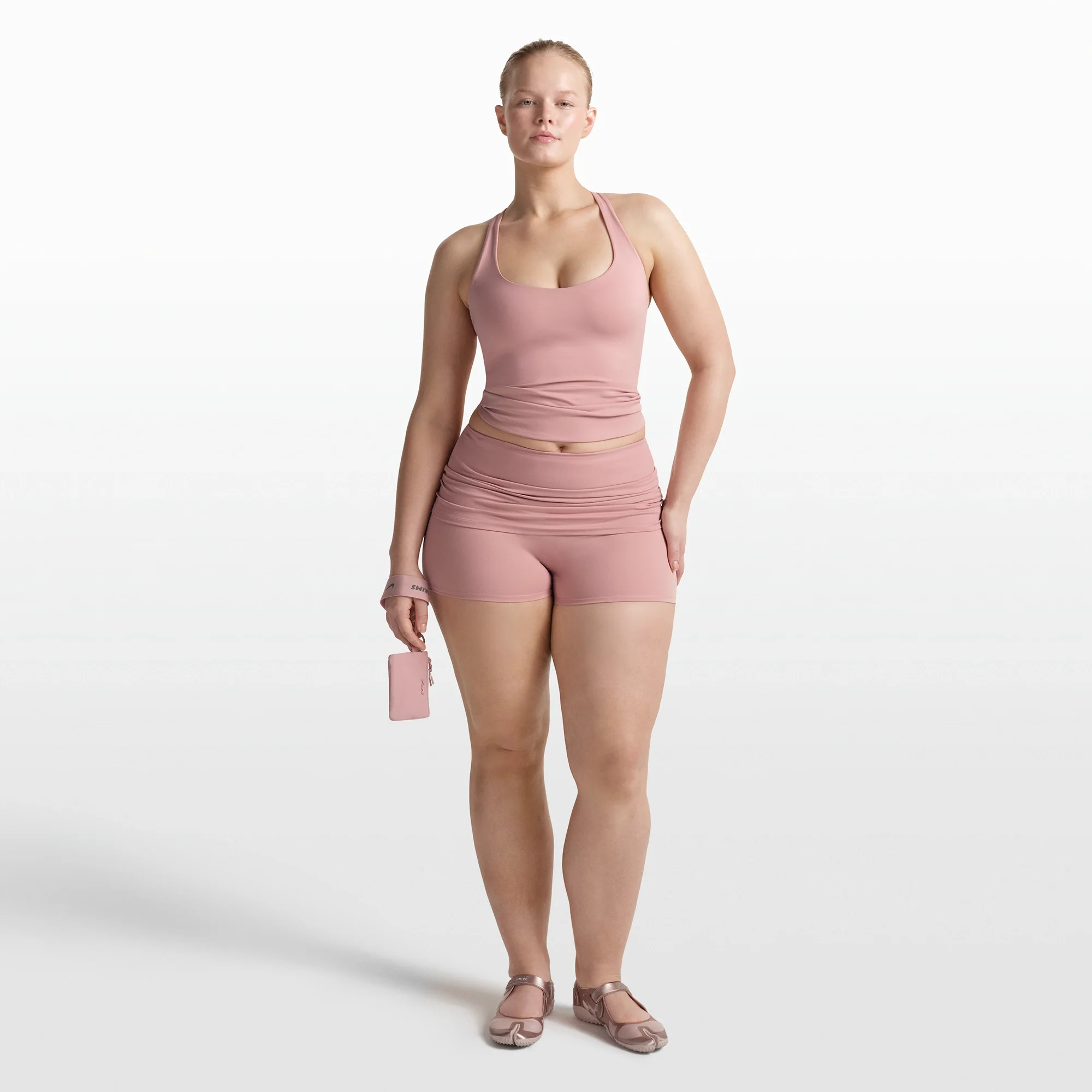 SKIMS Racer Back Tank Top | Pink | Large | NikeSKIMS Matte | SKIMS (US)