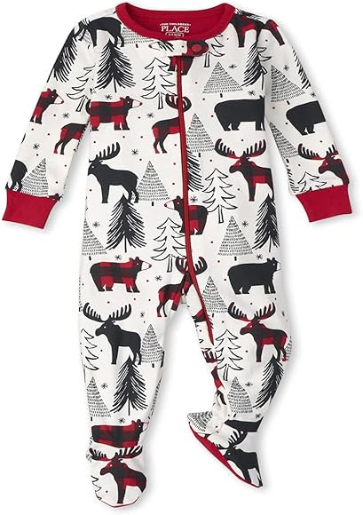 The Children's Place unisex-baby and Toddler Holiday Snug Fit Cotton One Piece Pajamas | Amazon (US)