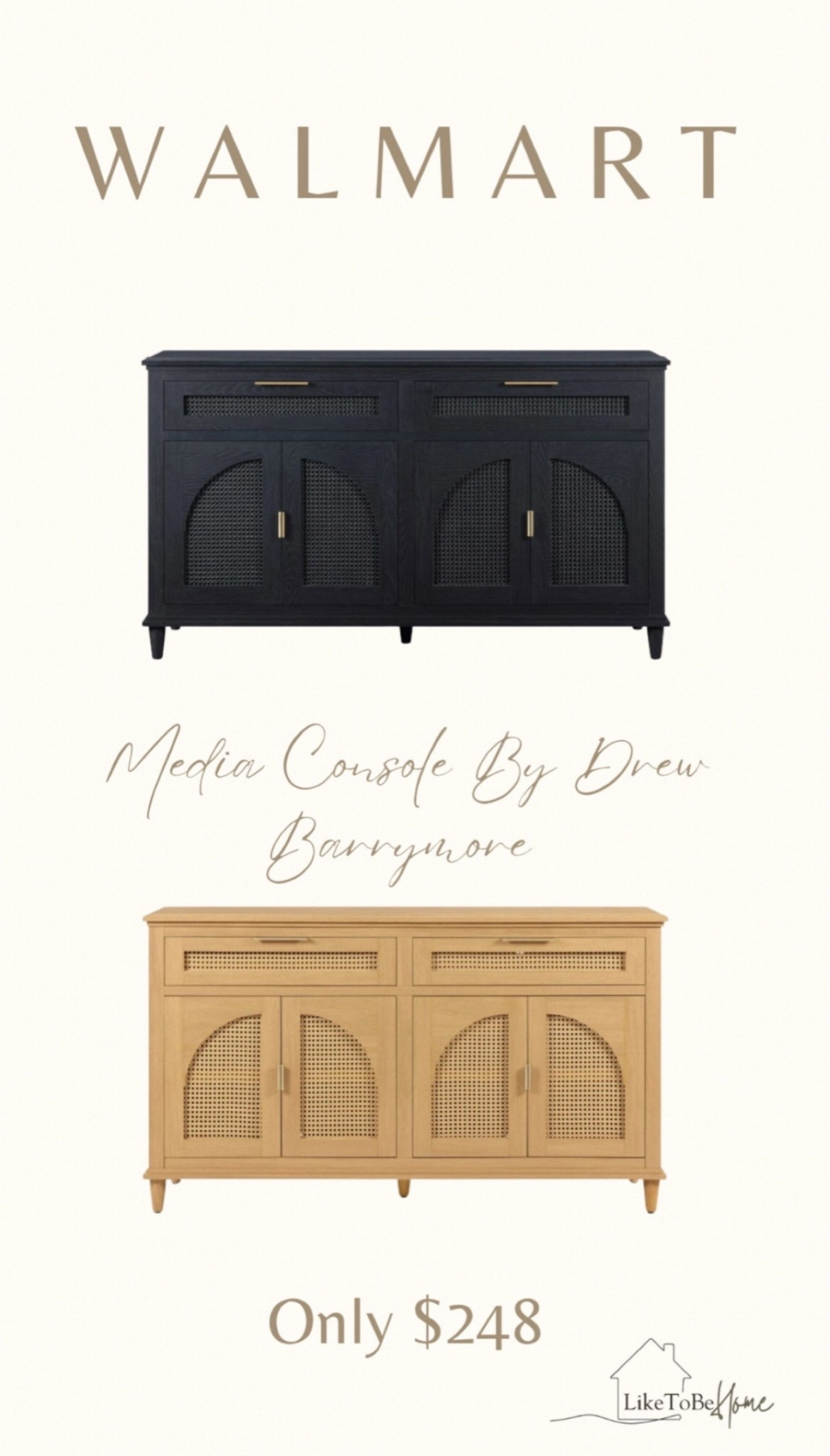 Timeless style at an unbeatable price. This Media Console by Drew Barrymore, available in two stunning finishes, is only $248 at Walmart. Upgrade your living space today!

Drew Barrymore media console, Walmart furniture, affordable TV stand, stylish media console, modern storage cabinet, rattan accent furniture, Walmart home deals, elegant media storage, versatile living room furniture, budget-friendly decor upgrades.

#LTKStyleTip #LTKSaleAlert #LTKHome