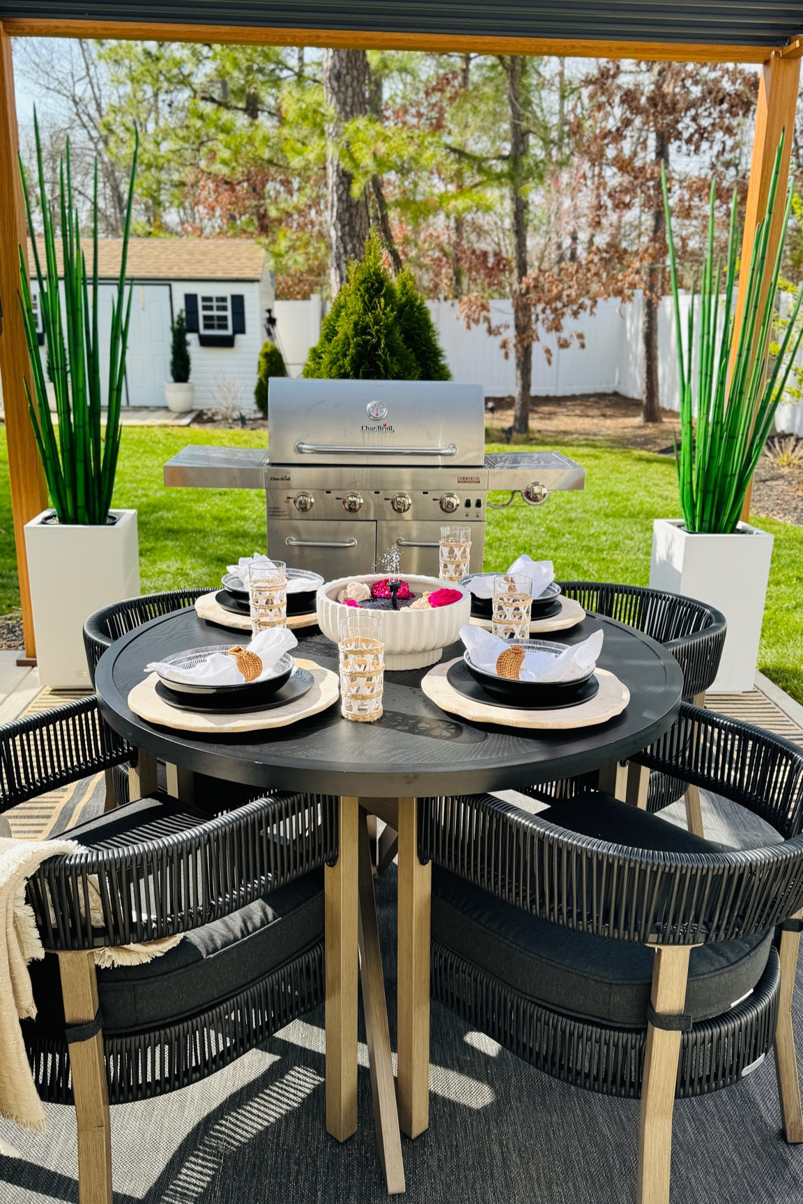 Wayfair has everything you need to welcome Spring and all things beautiful to create that outdoor oasis of your dreams! Shop my incredible louvered pergola, gorgeous snake grass faux plants, planters, rug and grill on @wayfair the one stop shop for everything home and outdoors!! wayfairpartner #wayfair #ltkit 

Louvered pergola 
Outdoor entertainment 
Outdoor furniture 
Grills 
Outdoor rugs 
Planters 
Faux snake grass 
Solar fountains 
Outdoor entertainment 
Gazebos


#LTKSeasonal #LTKsalealert #LTKhome
