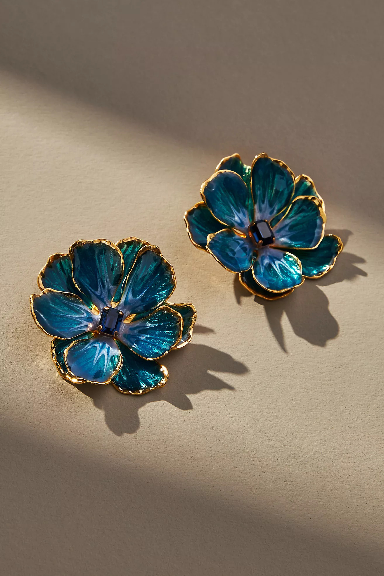 The Pink Reef Handpainted Earrings | Anthropologie (US)