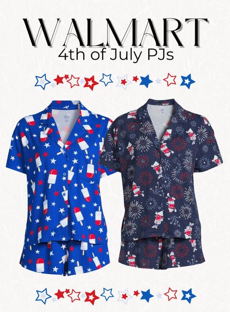 New 4th of July pajama sets from Walmart! 🧨🇺🇸🫶🏻 

#LTKStyleTip #LTKFindsUnder50 #LTKSeasonal