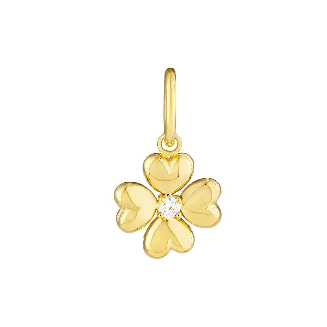 Diamond Clover Charm | Diamond Aupair