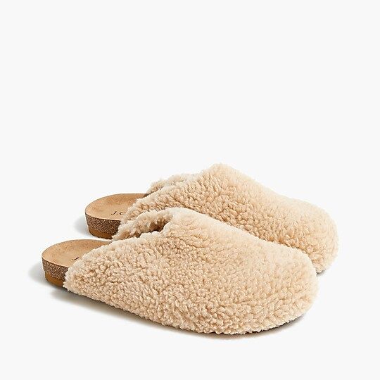 Sherpa clog slippers | J.Crew Factory