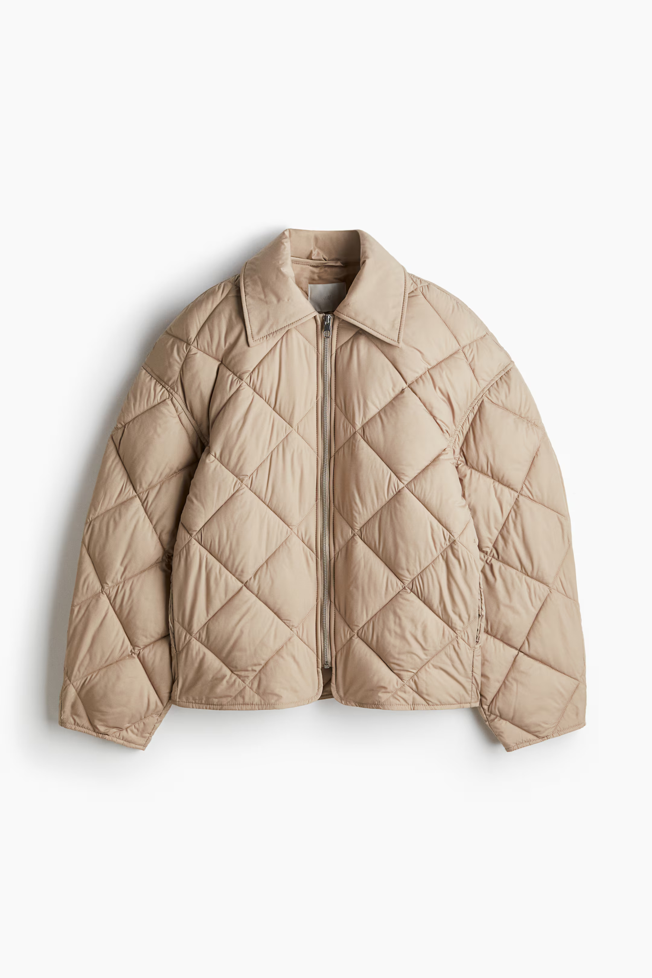 Quilted Jacket - Beige - Ladies | H&M US | H&M (US + CA)