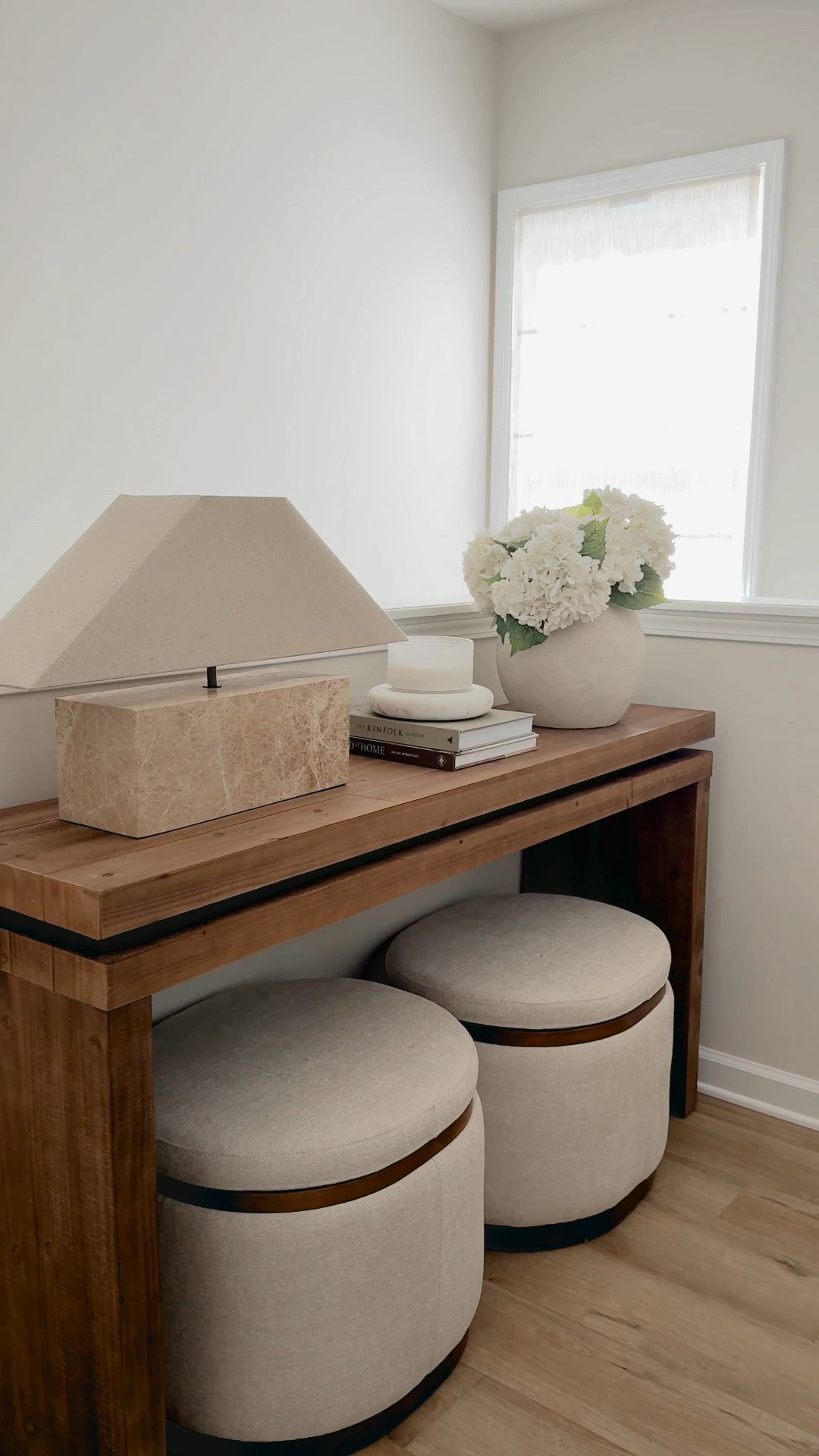 #AD My entryway table was definitely a splurge, it’s one of those pieces that makes a big impact the moment you walk into our home. I found a great look for less option that gives all of the similar vibes. 

I know the price point isn’t for everyone, so I rounded up a beautiful look for less option from @wayfair that gives the same collected feel for a fraction of the cost. It comes in a few different color options and has the same timeless, elevated look.
 
#wayfair #wayfairpartner