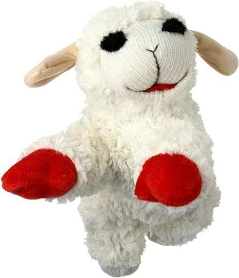 Multipet Lambchop Plush Dog Toy 10" with Squeaker | Amazon (US)