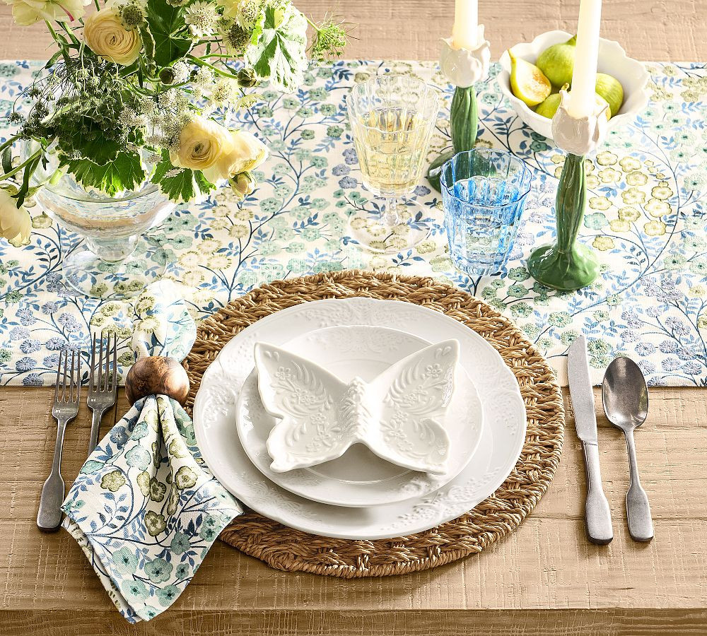 Figural Butterfly Stoneware Appetizer Plates - Set of 4 | Pottery Barn (US)