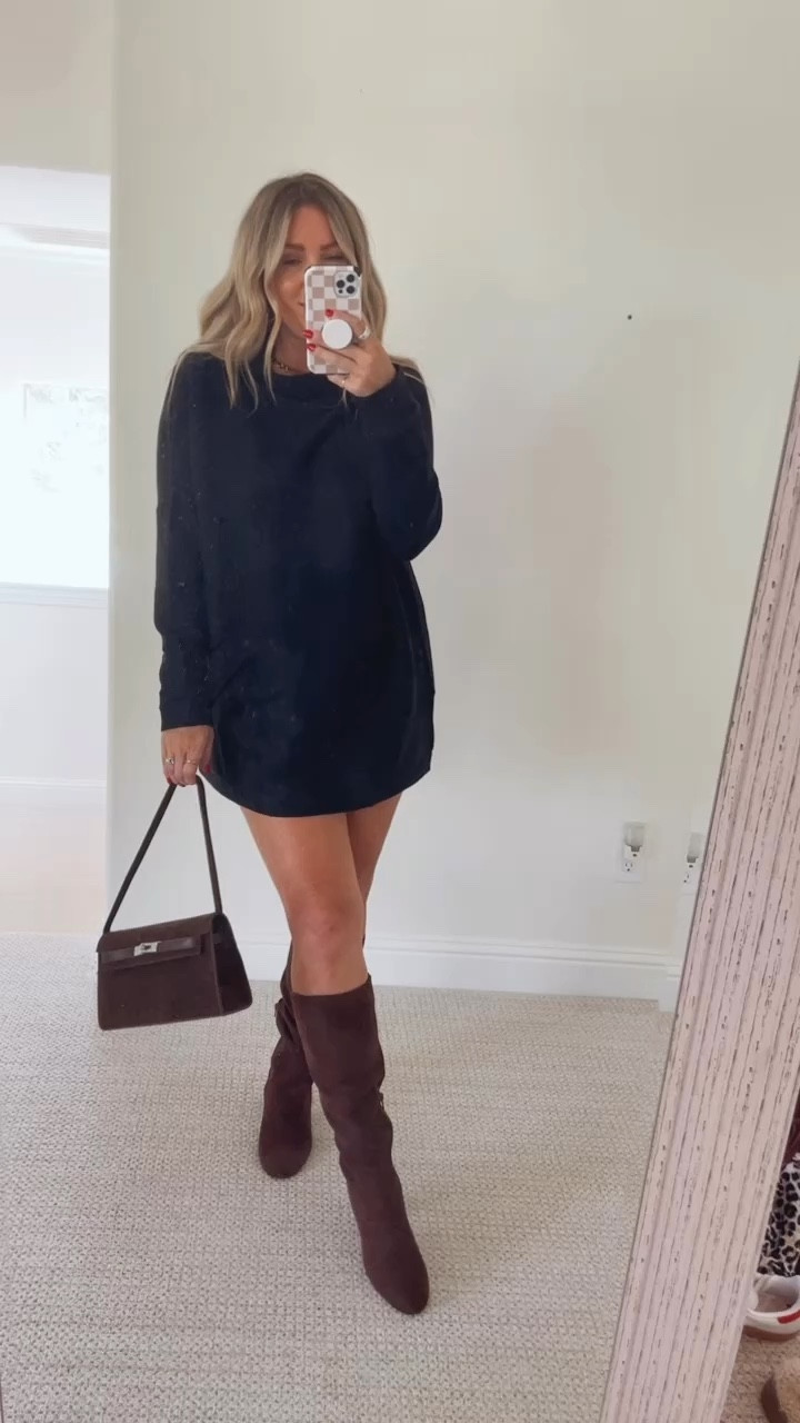 1. Sweater Dress fits tts, wearing medium 
Suede boots. Suede. Maxi dress. Fall family photos outfit. Holiday. 
Fall outfit. Holiday party outfit. 
Teacher outfit. Holiday party. . Thanksgiving outfit.Friendsgiving. Fall fashion. 
Pullover. Holiday party. Thanksgiving outfit. Sale 




#LTKHoliday #LTKGiftGuide #LTKCyberWeek