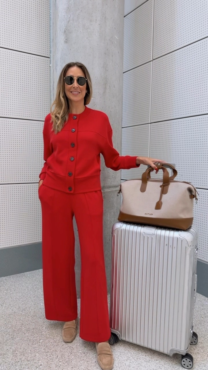 Gorgeous, elegant, and comfortable red set that I’m in love with ❤️
Ultra soft and the fitting is perfect
Fits true to size and I’m wearing size small and regular length on the pants 
I’m 5”9 for your reference

#LTKootd #LTKOver40 #LTKTravel