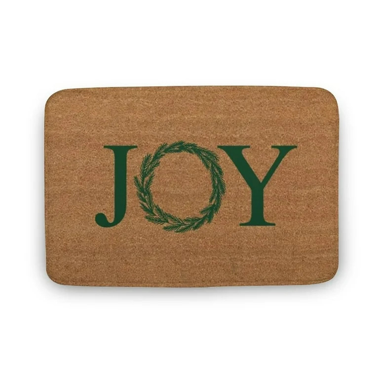 Joy Doormat,Joy Door mat,Joy Christmas Wreath Doormat,Christmas doormat,Christmas Porch decor,Chr... | Walmart (US)