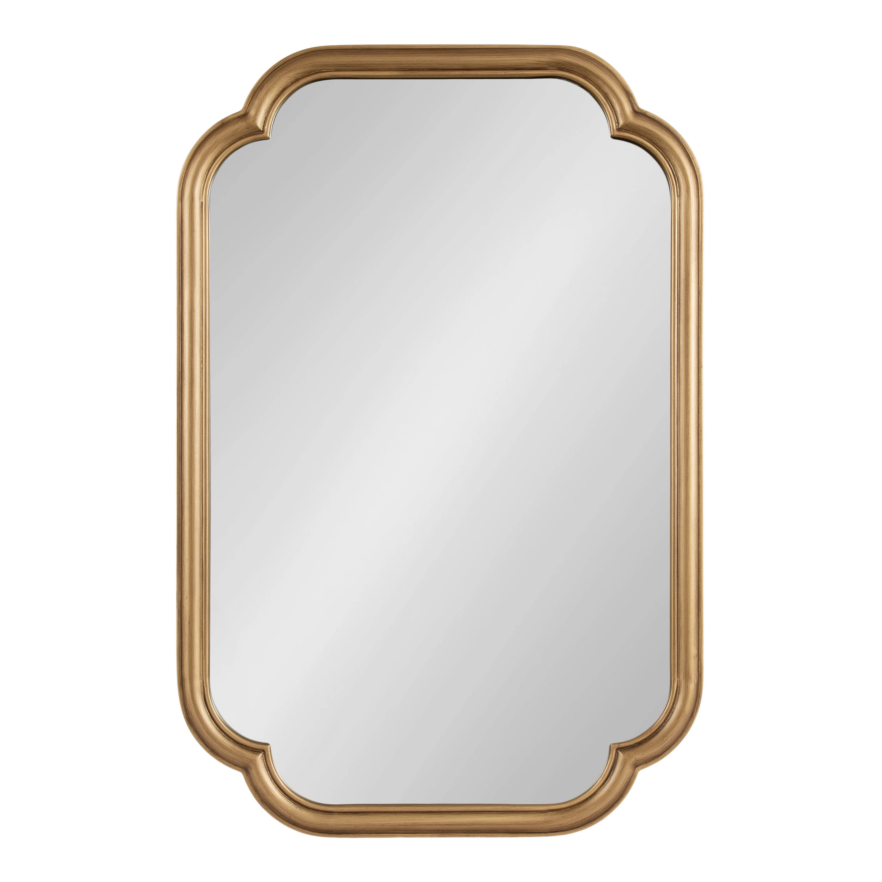 Glenby Scalloped Rectangle Bathroom Mirror | Wayfair North America