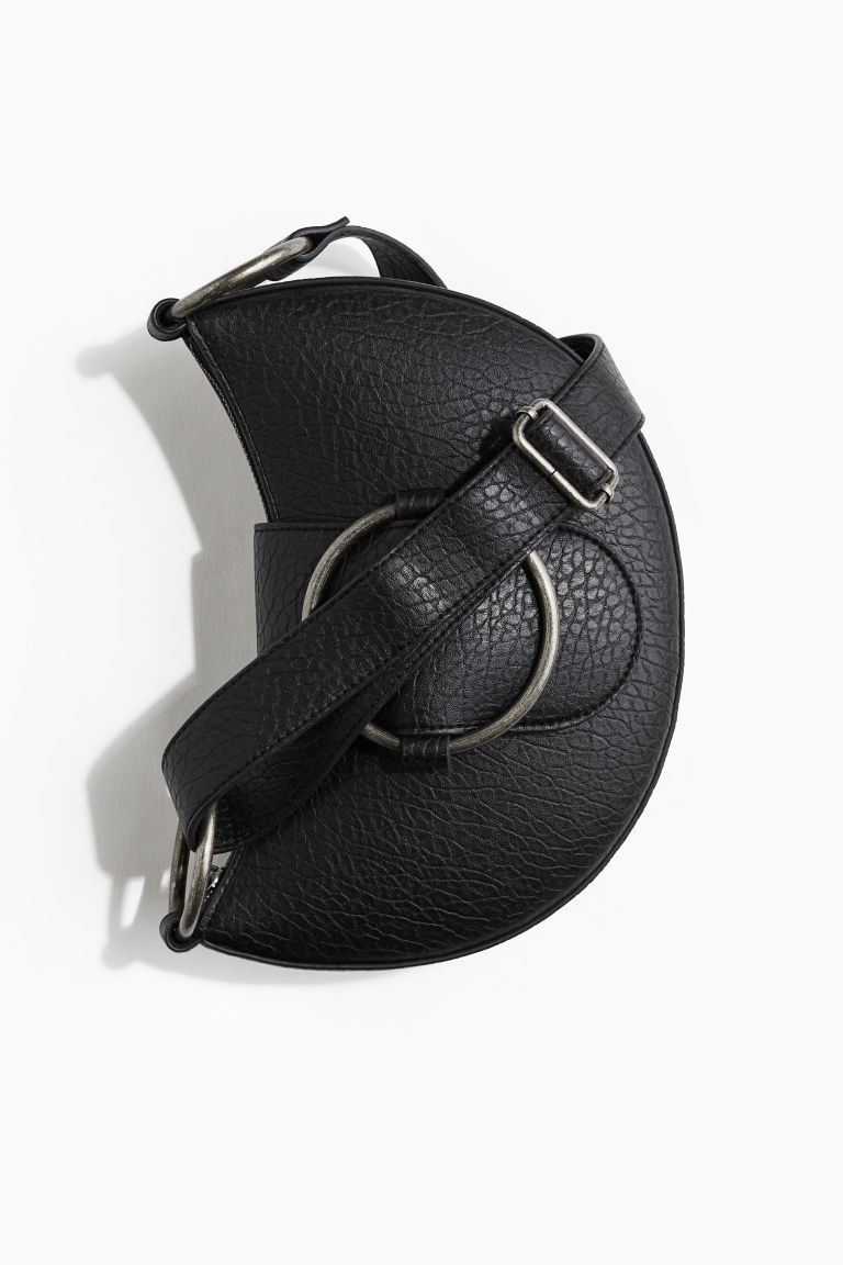H & M - Buckle-Detail Shoulder Bag - Black | H&M (US + CA)