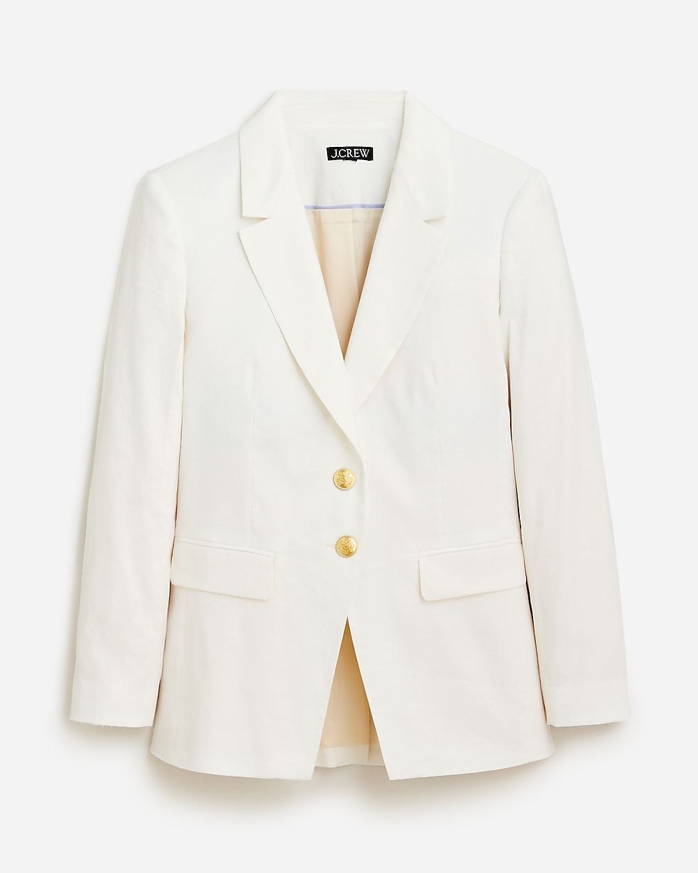 Cutaway blazer in linen blend | J. Crew US