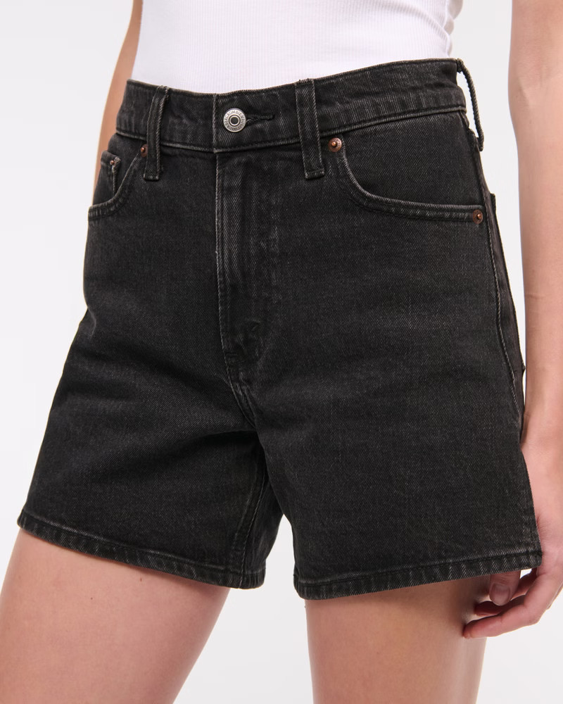 Women's High Rise Dad Short | Women's Bottoms | Abercrombie.com | Abercrombie & Fitch (US)