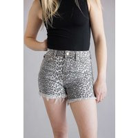 KanCan x Gliks Best Friend Leopard Denim Shorts for Women | Glik's