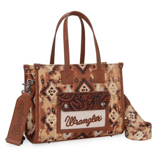 Montana West Wrangler Aztec Tote Bag for Women Western Purses and Handbags Boho Shoulder Bag WG130-8120SBR | Amazon (US)