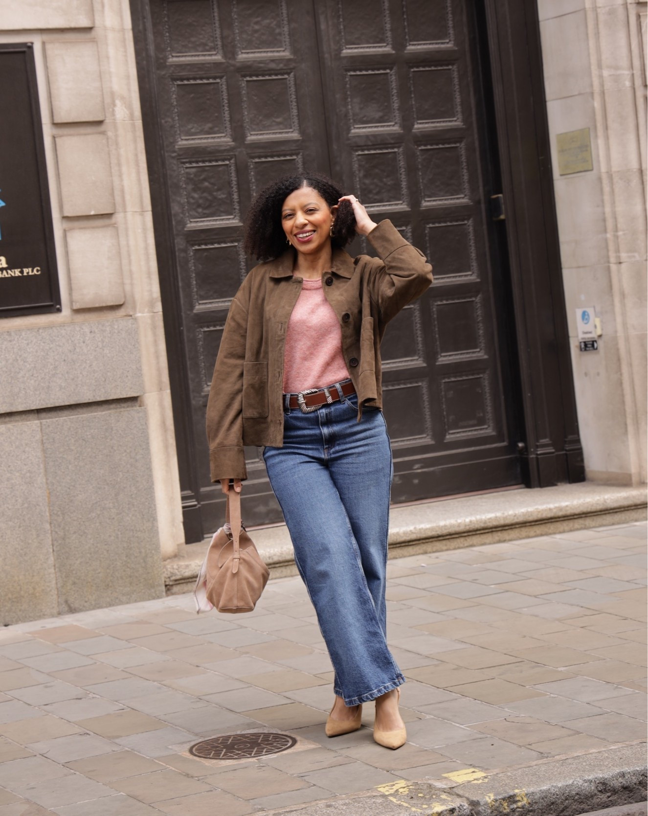 An easy go-to outfit for me: light knit, Sézane suede jacket, le crop jeans and pointed slingbacks

#LTKspring #LTKuk #LTKpetite
