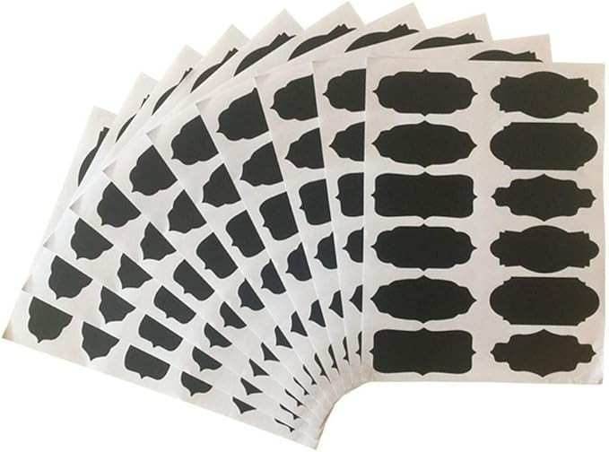 Chalkboard Label Stickers, 120 Pantry Storage & Office Labels for Spice Jars, Mason Jars, Spray B... | Amazon (US)