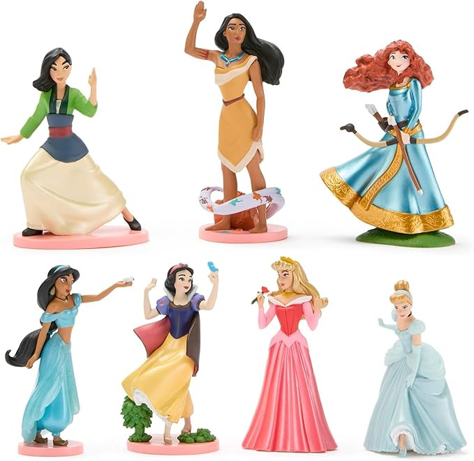 Disney Store Official Princess Figure Set – 7 Fully Sculpted Disney Figures Including Cinderell... | Amazon (US)