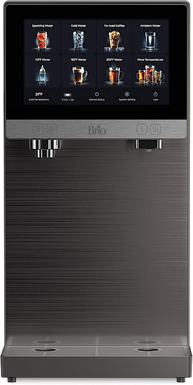 Brio Q60 Sparkling Water Countertop Dispenser with Refillable Tank, No Plumbing Required, Instant... | Amazon (US)
