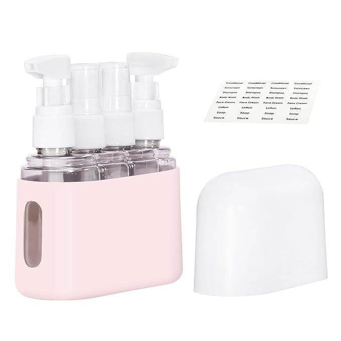 Travel Bottles, Leak Proof Containers For Toiletries TSA Approved Airplane Accessories Kits For L... | Amazon (US)
