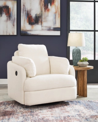 Modmax Next-Gen Nuvella™ Performance Fabric Swivel Glider Recliner, Oyster | Ashley