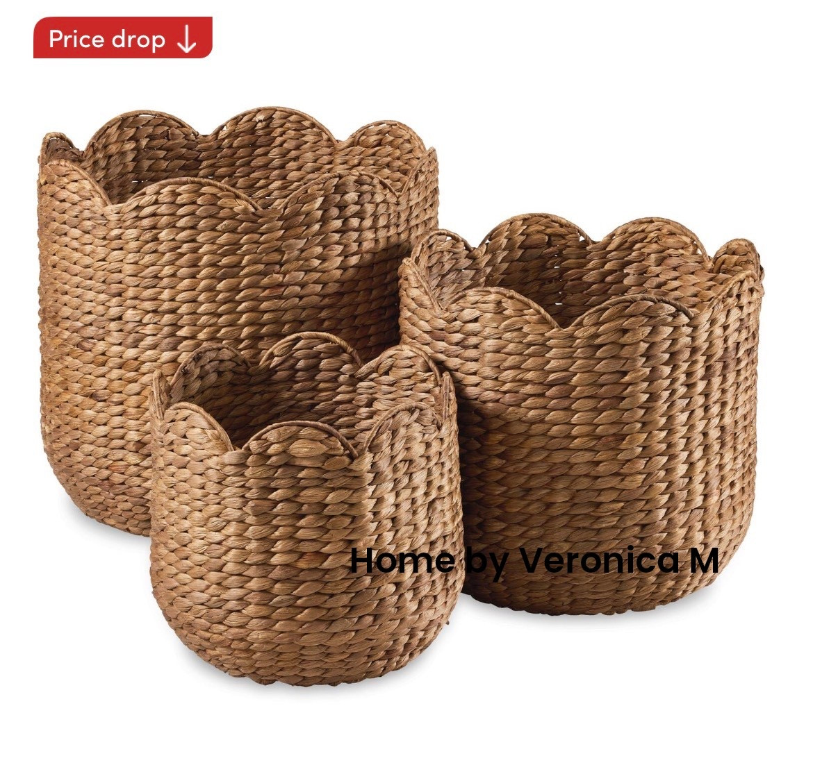 Sale alert!! Before they’re gone. These are the perfect color and it comes in a set of three. These can be used in so many different ways for organization to store, blankets or pillows. 