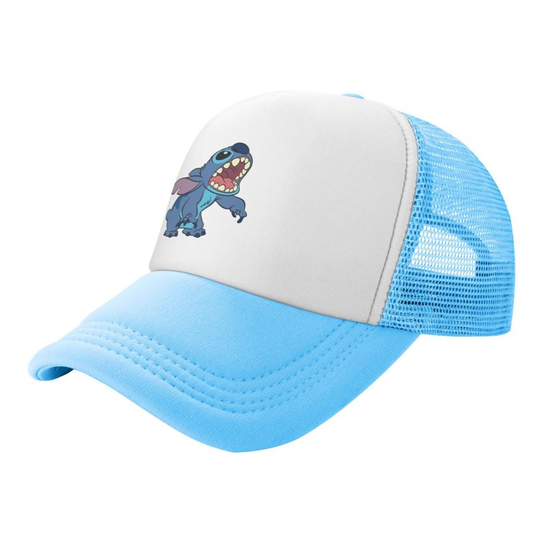 Stitch Baseball Cap boy girl Personalized Baseball Hats Adjustable Summer Sun Hat Unisex Sky Blue | Walmart (US)