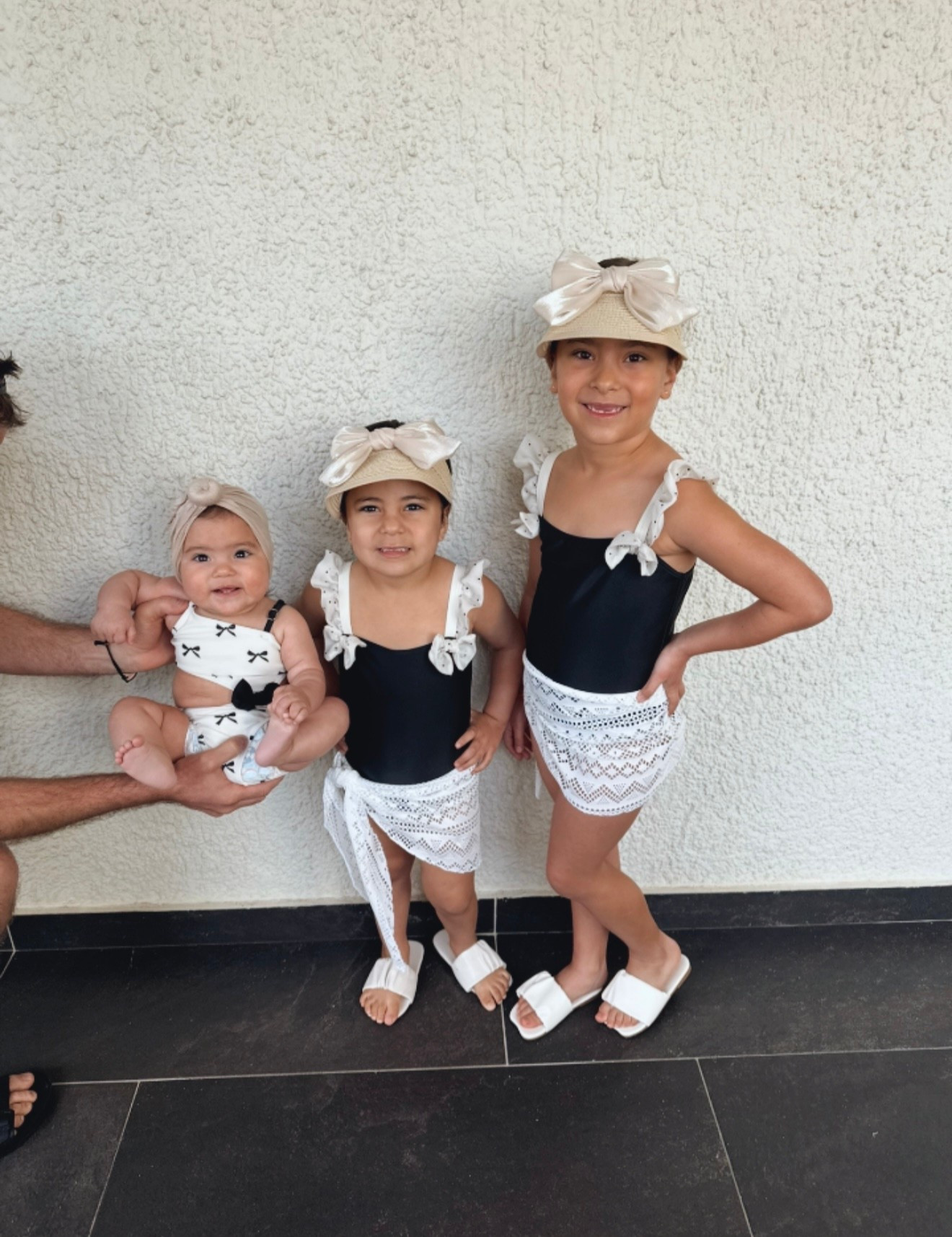 Little girl and toddler swimwear 

Spring break style 