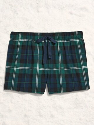 Flannel Boxer Pajama Shorts for Women | Old Navy (US)