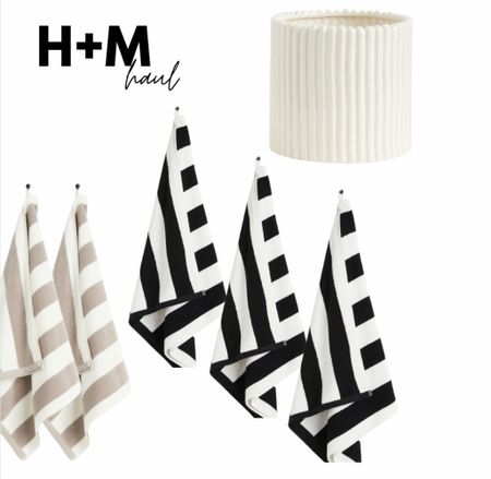 H+M planter, black and white bath towel and beige and white bath towel! #hmhaul

#LTKhome