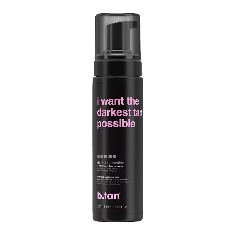 b.tan I Want The Darkest Tan Possible Self Tan Mousse - 6.7 fl oz | Target
