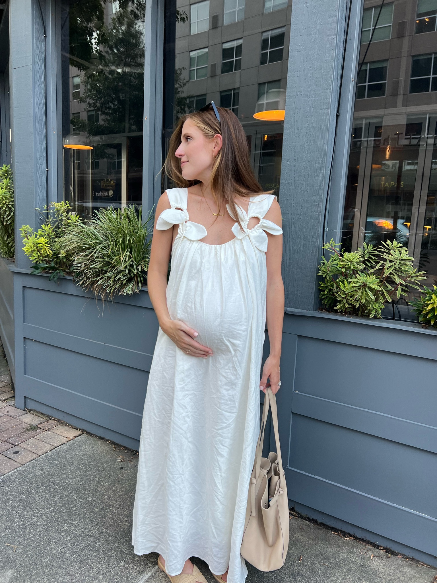 Living for this dress 🤍 

#LTKBump #LTKBaby #LTKStyleTip