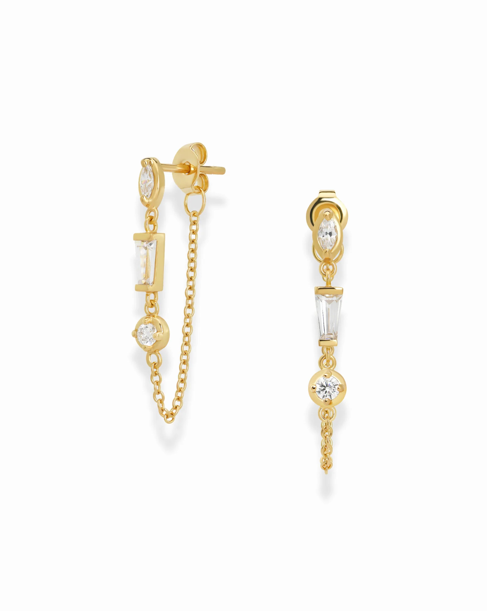 Lorelei Chain Studs | Mod and Jo