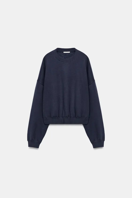 BASIC PLUSH SWEATSHIRT | Zara UK