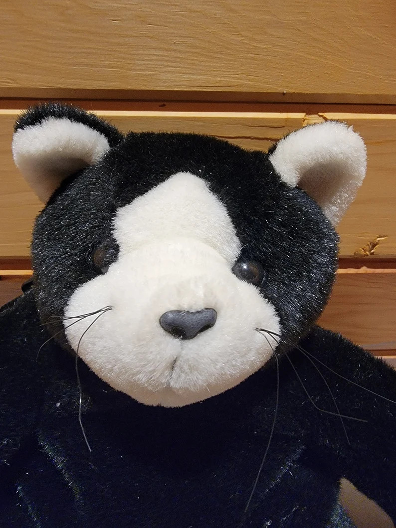 Plush Black Cat Backpack Vintage 1995 - Etsy Canada | Etsy (CAD)