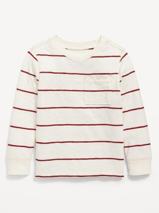 Long-Sleeve Thick-Knit Pocket T-Shirt for Toddler Boys | Old Navy (US)