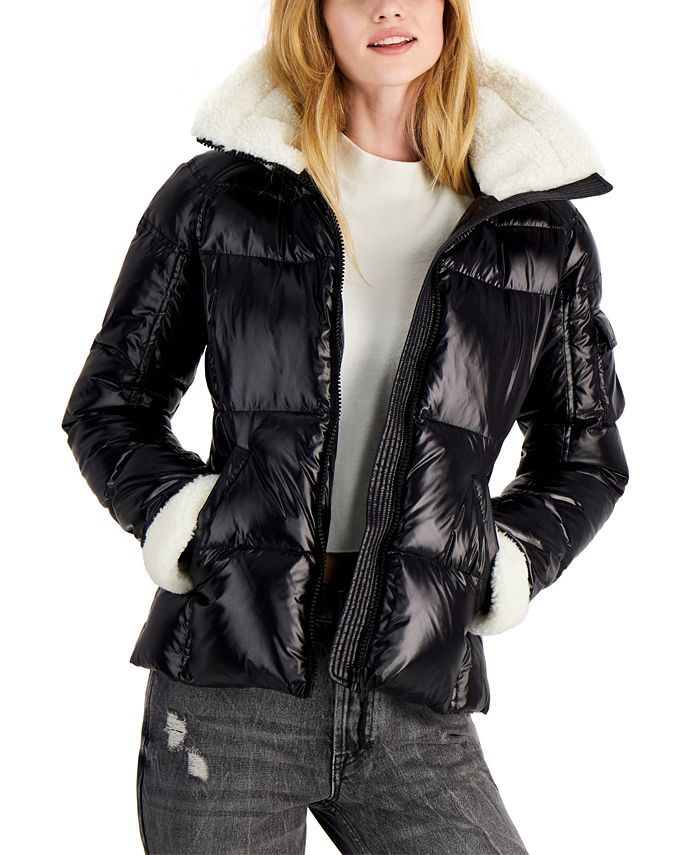 S13 Callie Faux-Sherpa-Trim Down Puffer Coat & Reviews - Coats & Jackets - Women - Macy's | Macys (US)